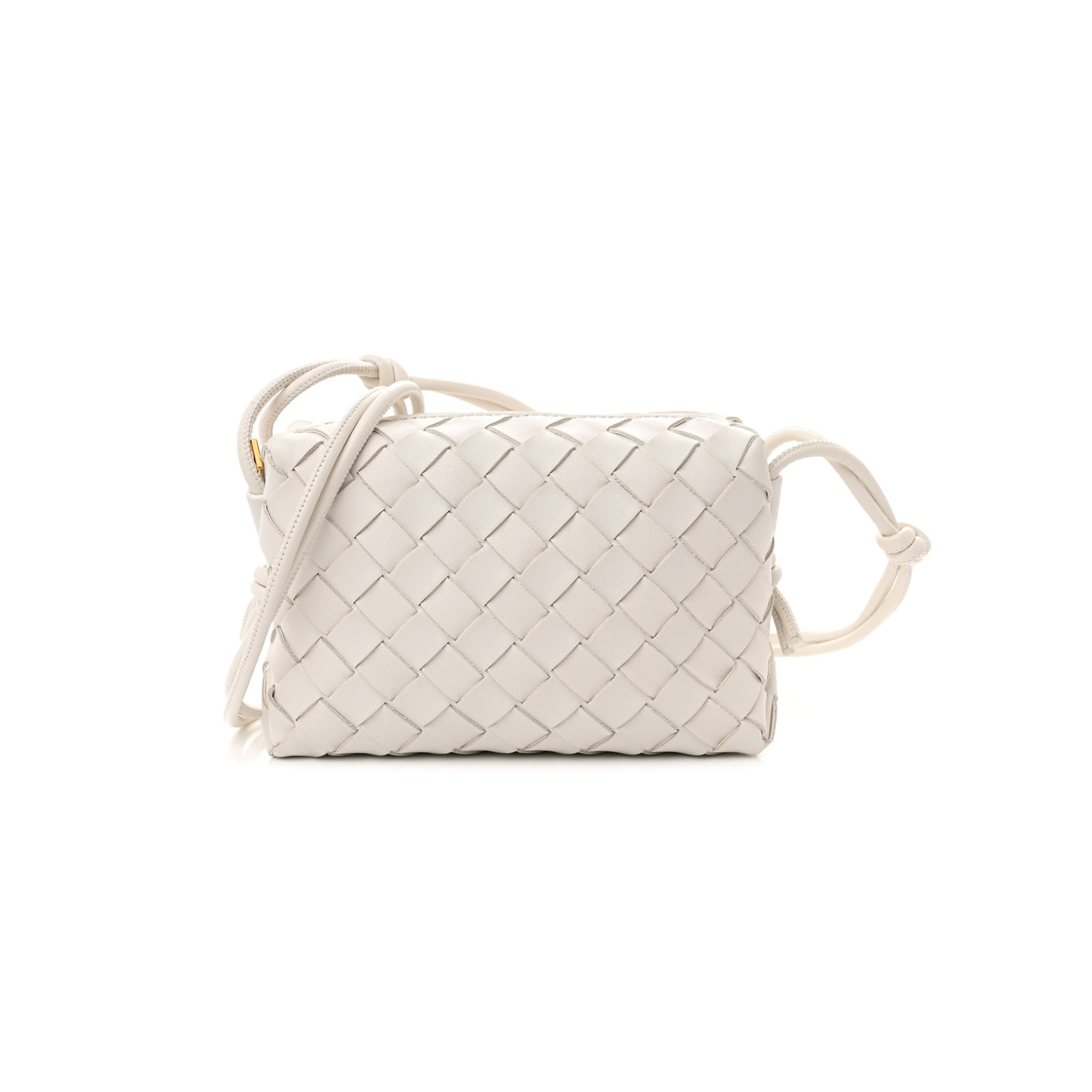 BOTTEGA VENETA NAPPA INTRECCIATO MINI LOOP CAMERA BAG WHITE (18*11*6cm) BOTTEGA VENETA NAPPA INTRECCIATO MINI LOOP CAMERA BAG WHITE (18*11*6cm)