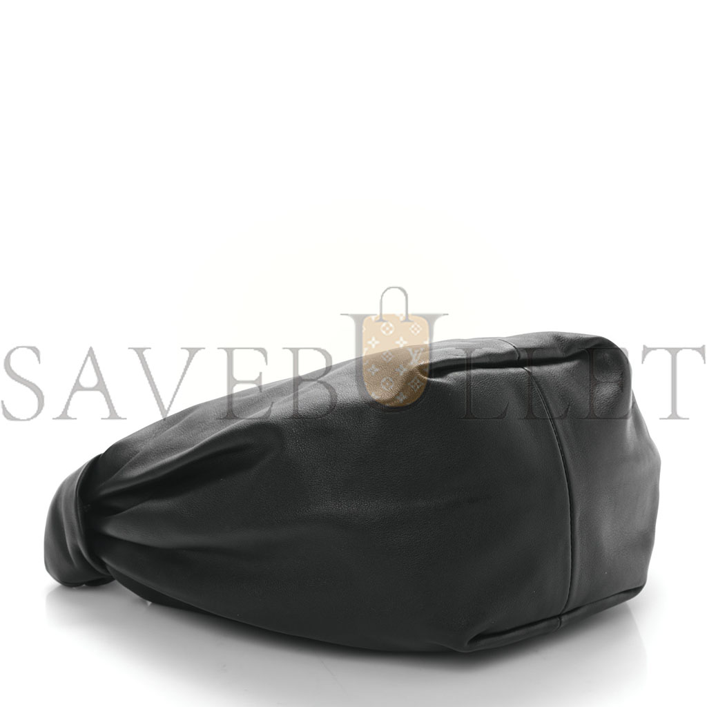 BOTTEGA VENETA NAPPA MINI DOUBLE KNOT BAG BLACK (32*18*13cm) BOTTEGA VENETA NAPPA MINI DOUBLE KNOT BAG BLACK (32*18*13cm)