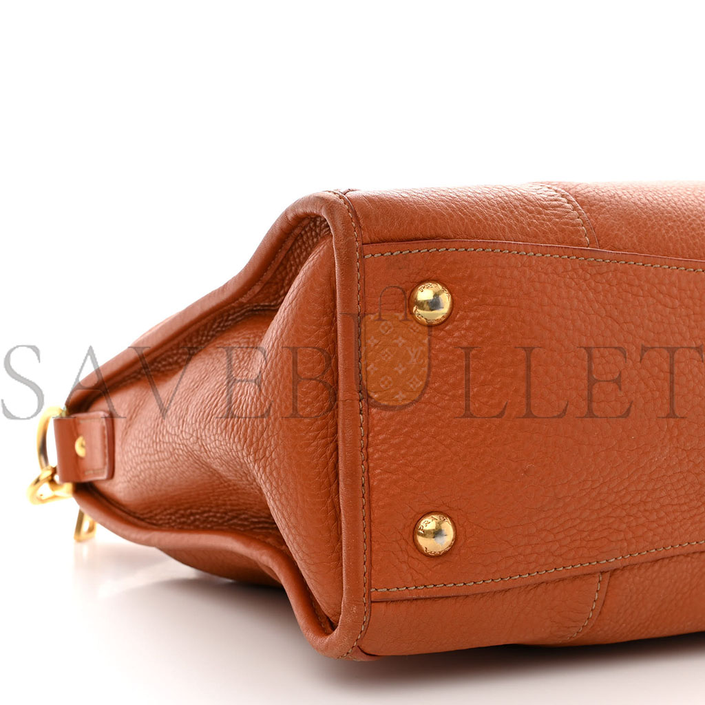 PRADA VITELLO DAINO SHOPPING SATCHEL RAME (37*22*15cm) PRADA VITELLO DAINO SHOPPING SATCHEL RAME (37*22*15cm)