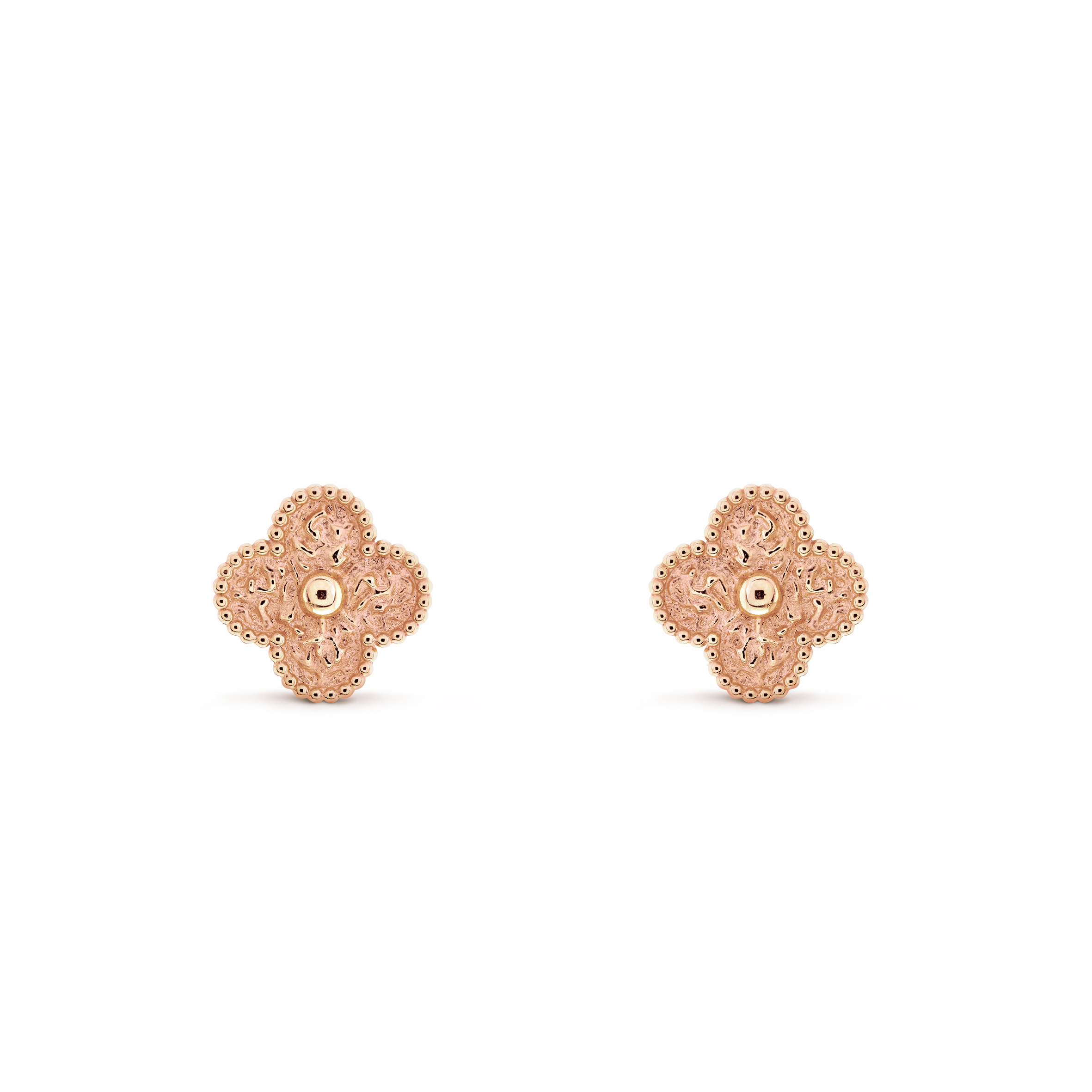 VAN CLEEF ARPELS VINTAGE ALHAMBRA EARRINGS - ROSE GOLD VCARN9T400 VAN CLEEF ARPELS VINTAGE ALHAMBRA EARRINGS - ROSE GOLD VCARN9T400