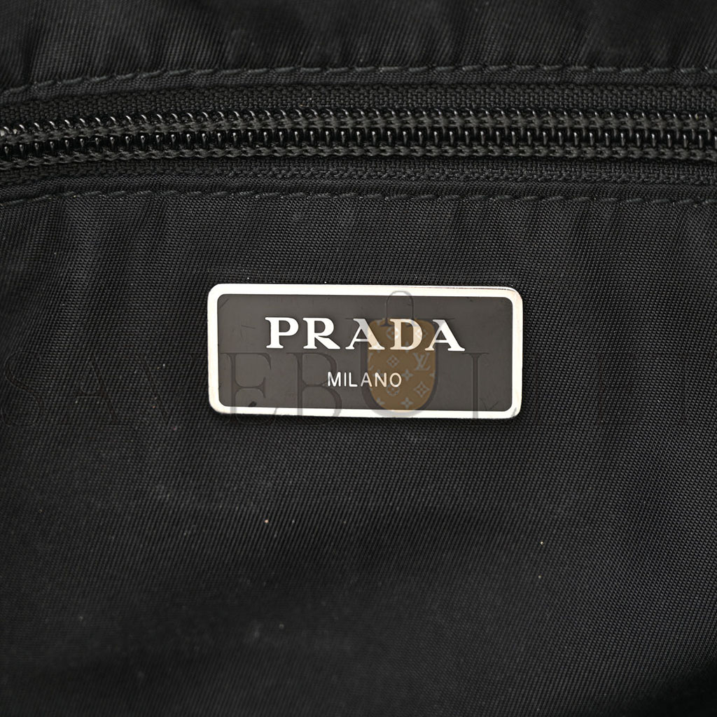PRADA TESSUTO NYLON BELT BAG BLACK (33*18*4cm) PRADA TESSUTO NYLON BELT BAG BLACK (33*18*4cm)