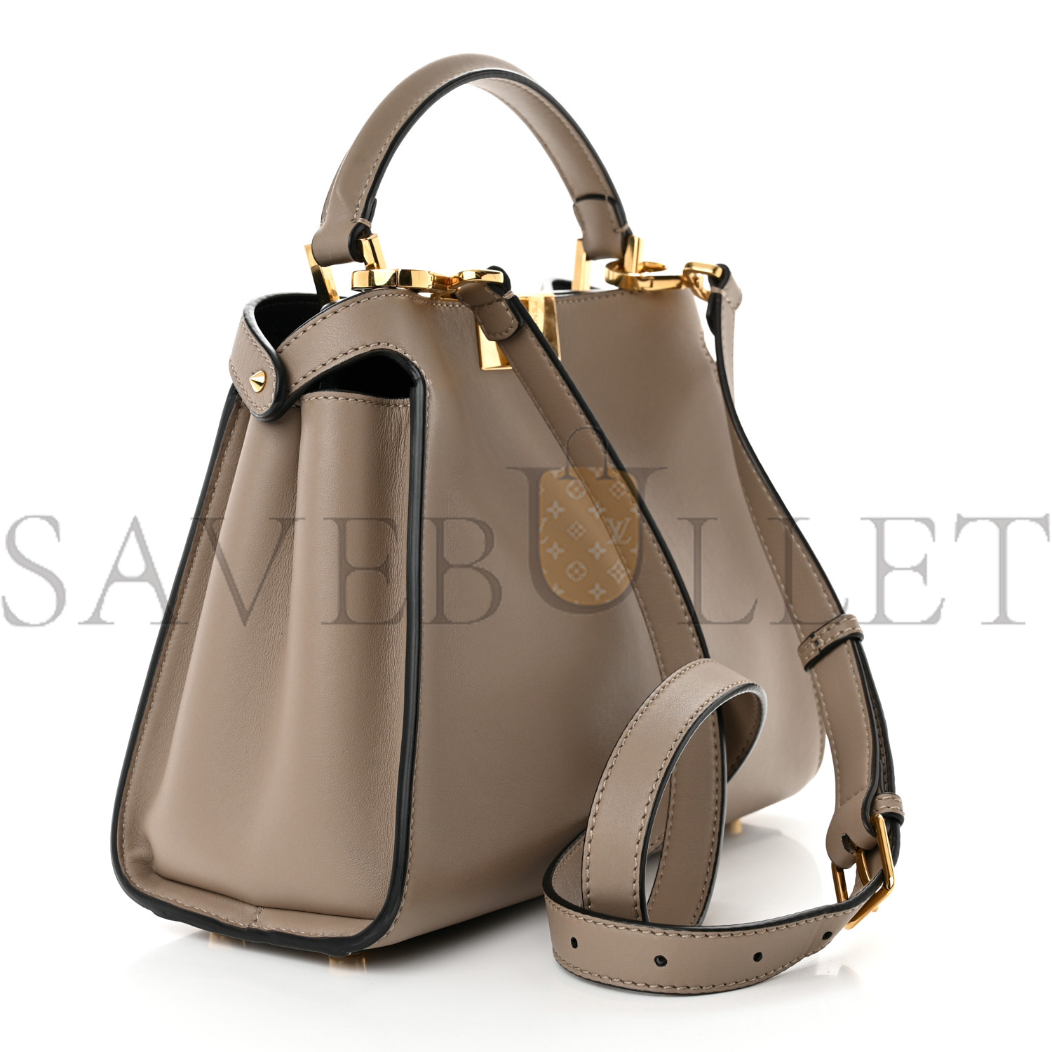 FENDI VITELLO TAHITI BURRO MEDIUM PEEKABOO ICONIC ESSENTIALLY SATCHEL TORTORA BLACK (27*21*12cm) FENDI VITELLO TAHITI BURRO MEDIUM PEEKABOO ICONIC ESSENTIALLY SATCHEL TORTORA BLACK (27*21*12cm)