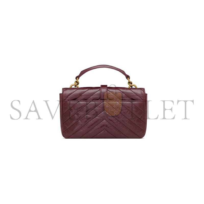 YSL COLLEGE MINI IN SHINY LEATHER 779430DZH076193 (20*13*3cm)