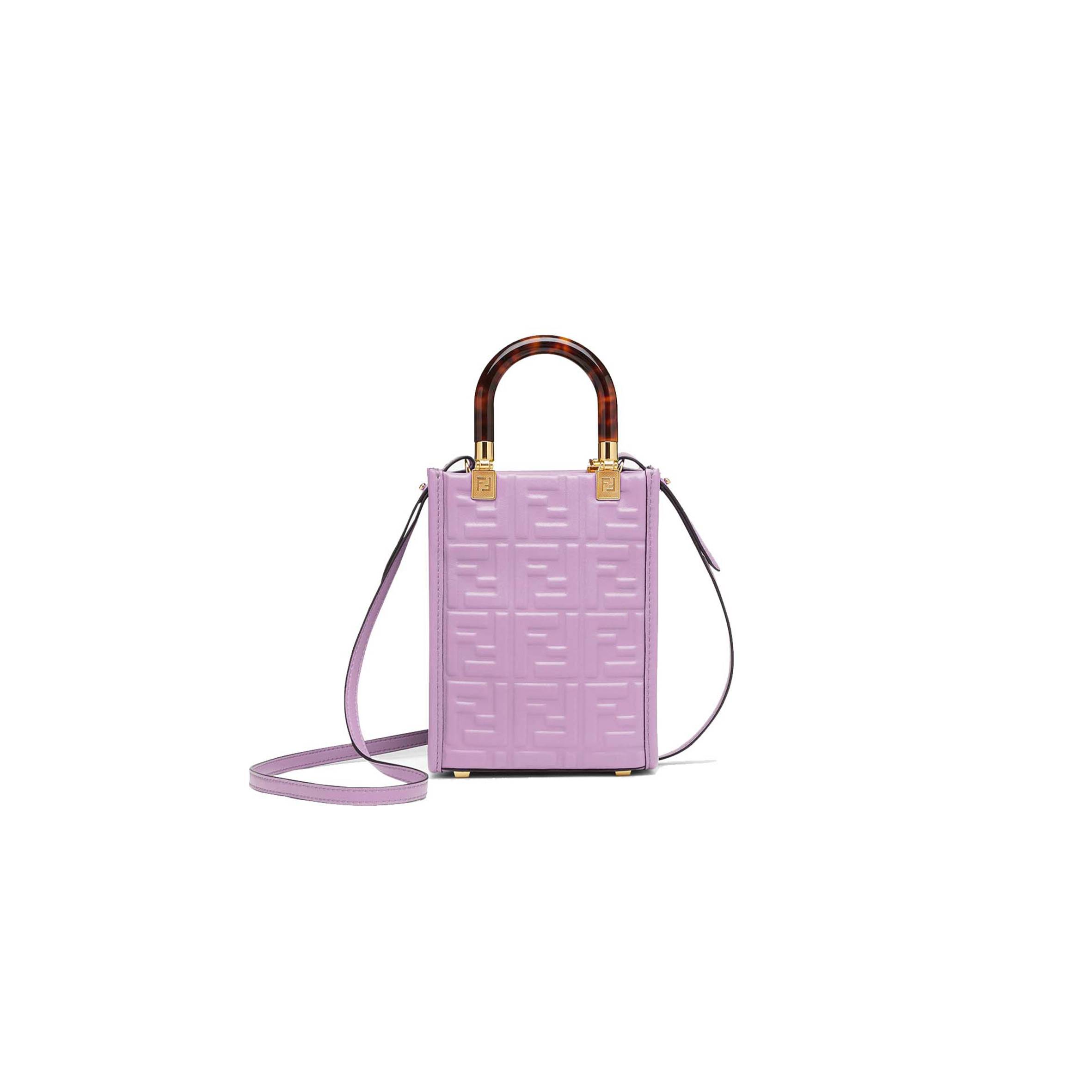 FENDI MINI SUNSHINE SHOPPER - PURPLE LEATHER MINI-BAG 8BS051AMCIF1JCO (18*13*6.5cm) FENDI MINI SUNSHINE SHOPPER - PURPLE LEATHER MINI-BAG 8BS051AMCIF1JCO (18*13*6.5cm)