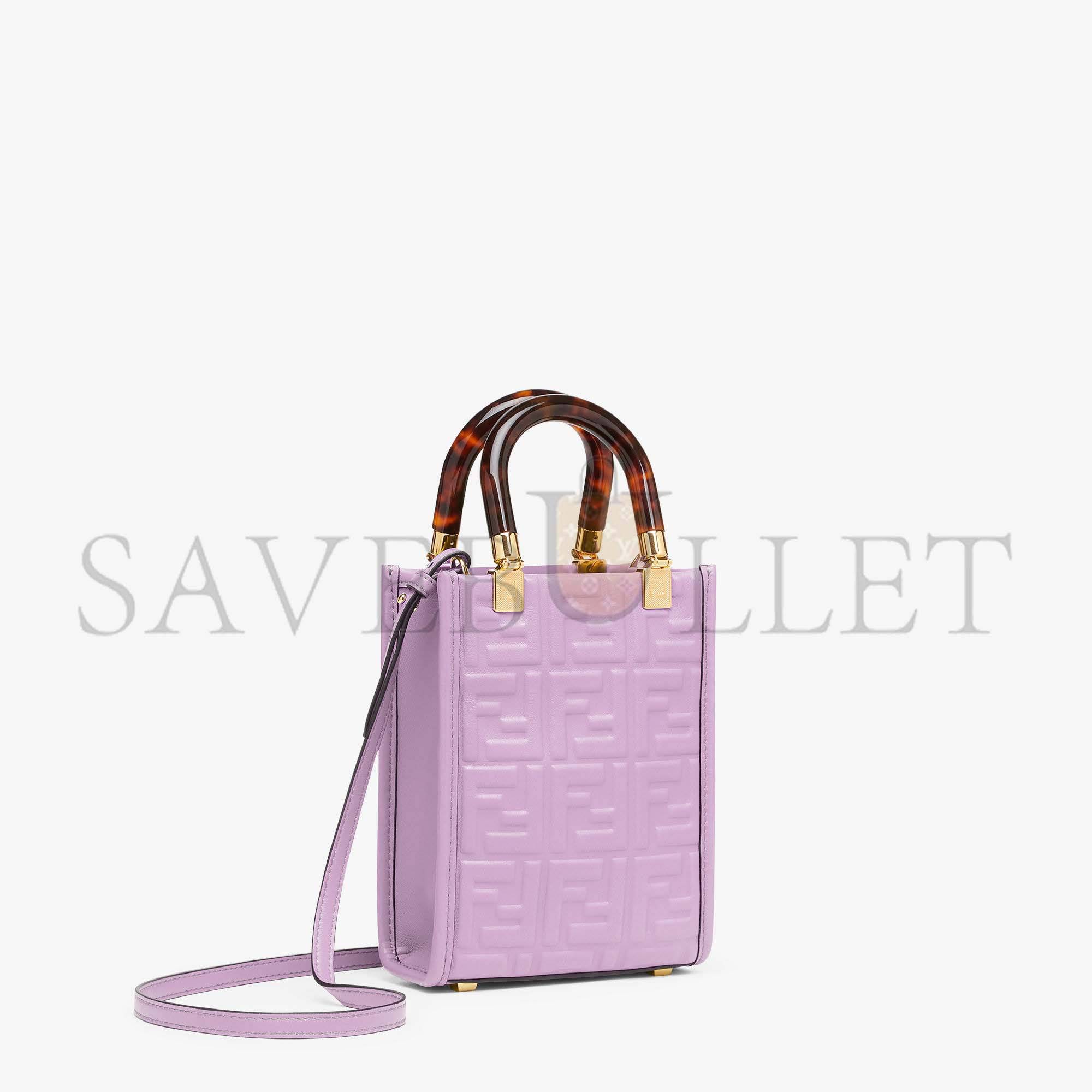 FENDI MINI SUNSHINE SHOPPER - PURPLE LEATHER MINI-BAG 8BS051AMCIF1JCO (18*13*6.5cm) FENDI MINI SUNSHINE SHOPPER - PURPLE LEATHER MINI-BAG 8BS051AMCIF1JCO (18*13*6.5cm)