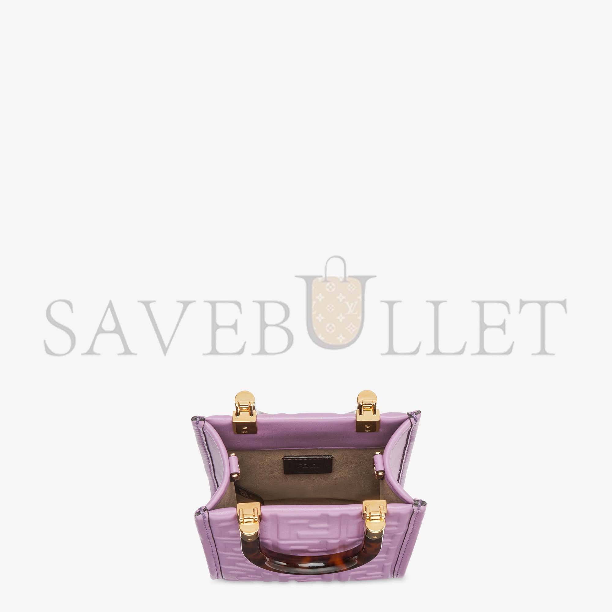 FENDI MINI SUNSHINE SHOPPER - PURPLE LEATHER MINI-BAG 8BS051AMCIF1JCO (18*13*6.5cm) FENDI MINI SUNSHINE SHOPPER - PURPLE LEATHER MINI-BAG 8BS051AMCIF1JCO (18*13*6.5cm)