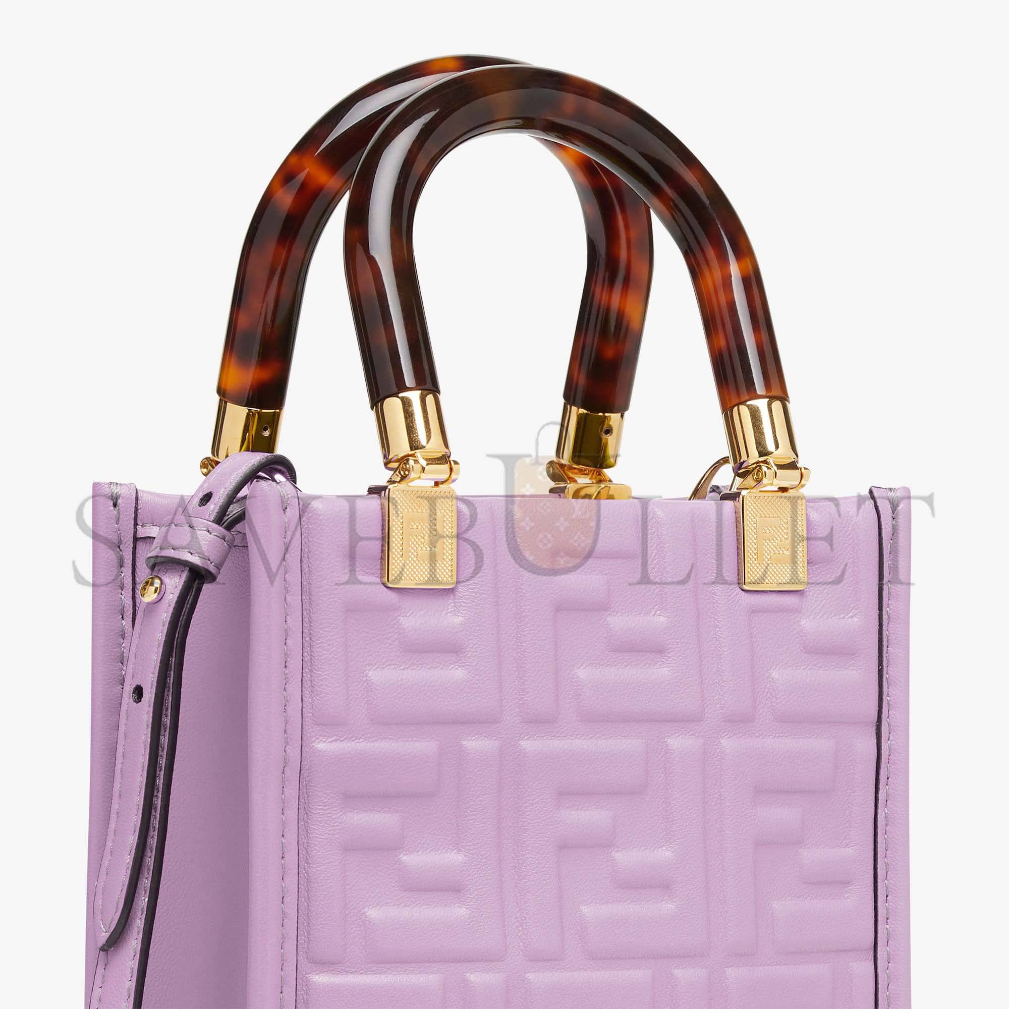 FENDI MINI SUNSHINE SHOPPER - PURPLE LEATHER MINI-BAG 8BS051AMCIF1JCO (18*13*6.5cm) FENDI MINI SUNSHINE SHOPPER - PURPLE LEATHER MINI-BAG 8BS051AMCIF1JCO (18*13*6.5cm)