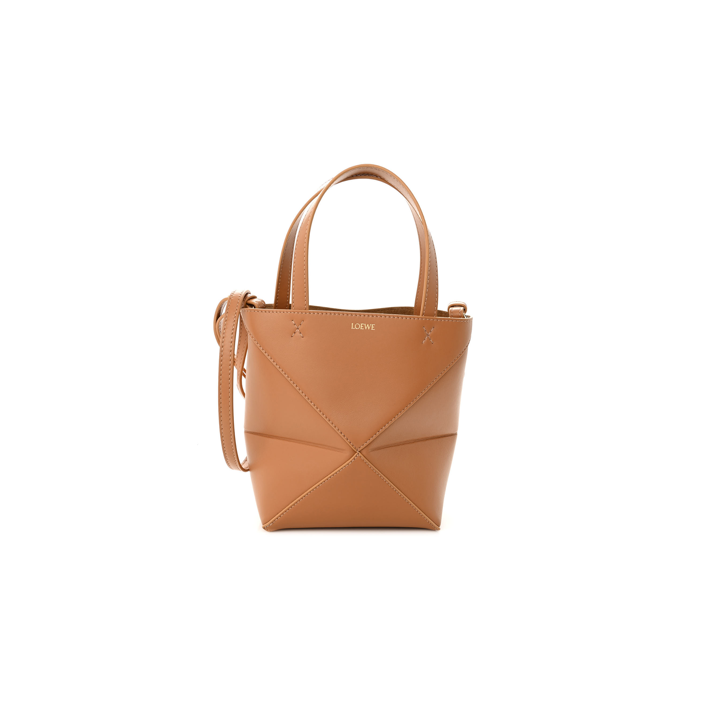 LOEWE SHINY CALFSKIN MINI PUZZLE FOLD TOTE WARM DESERT (20*16*10cm) LOEWE SHINY CALFSKIN MINI PUZZLE FOLD TOTE WARM DESERT (20*16*10cm)