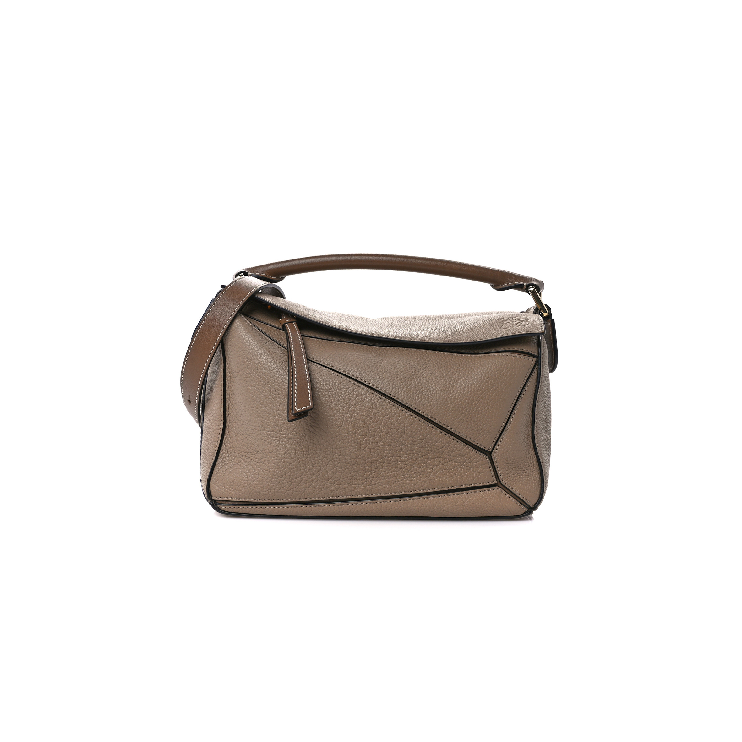 LOEWE GRAINED CALFSKIN SMALL PUZZLE BAG SAND MINK (24*16.5*10.5cm) LOEWE GRAINED CALFSKIN SMALL PUZZLE BAG SAND MINK (24*16.5*10.5cm)