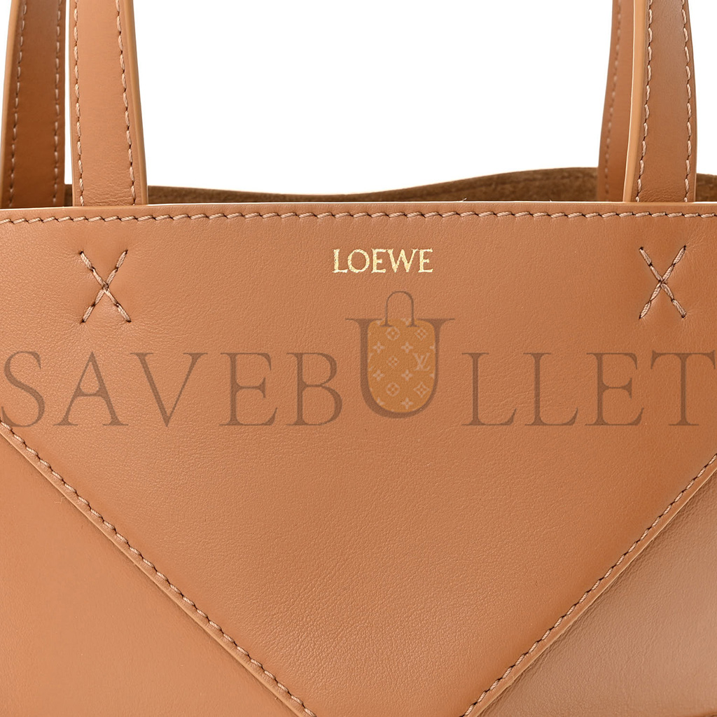 LOEWE SHINY CALFSKIN MINI PUZZLE FOLD TOTE WARM DESERT (20*16*10cm) LOEWE SHINY CALFSKIN MINI PUZZLE FOLD TOTE WARM DESERT (20*16*10cm)