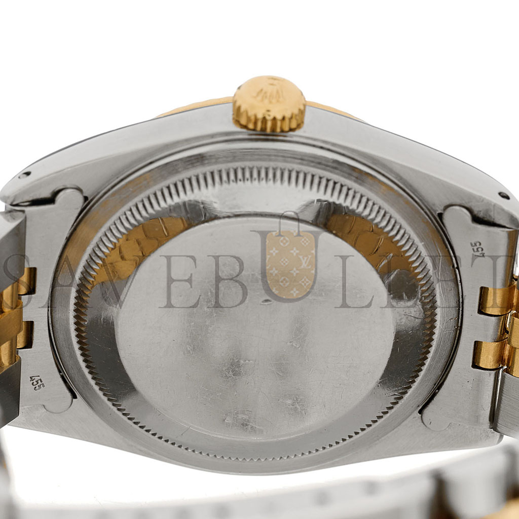 ROLEX STAINLESS STEEL 18K YELLOW GOLD 36MM OYSTER PERPETUAL DATEJUST WATCH WHITE ROMAN 16233 ROLEX STAINLESS STEEL 18K YELLOW GOLD 36MM OYSTER PERPETUAL DATEJUST WATCH WHITE ROMAN 16233