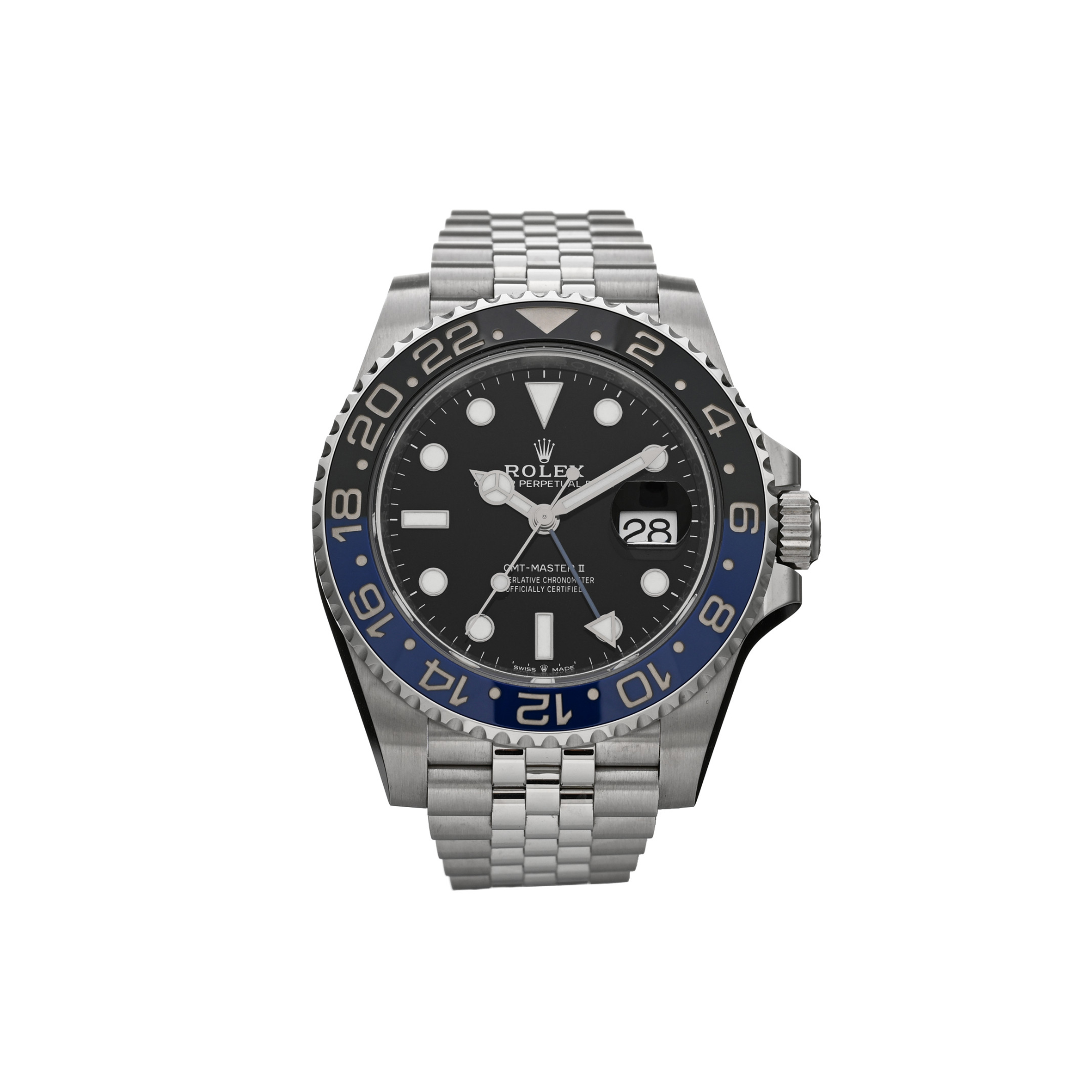 ROLEX STAINLESS STEEL 40MM OYSTER PERPETUAL DATE GMT MASTER Ⅱ "BATGIRL" WATCH 126710BLNR ROLEX STAINLESS STEEL 40MM OYSTER PERPETUAL DATE GMT MASTER Ⅱ "BATGIRL" WATCH 126710BLNR