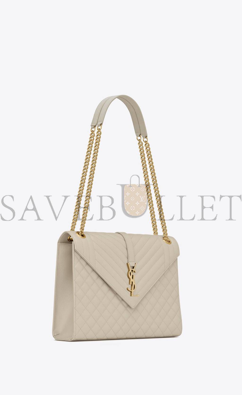 YSL ENVELOPE LARGE BAG IN MIX MATELASSÉ GRAIN DE POUDRE EMBOSSED LEATHER 600166BOW919207 (31*22*7.5cm) YSL ENVELOPE LARGE BAG IN MIX MATELASSÉ GRAIN DE POUDRE EMBOSSED LEATHER 600166BOW919207 (31*22*7.5cm)