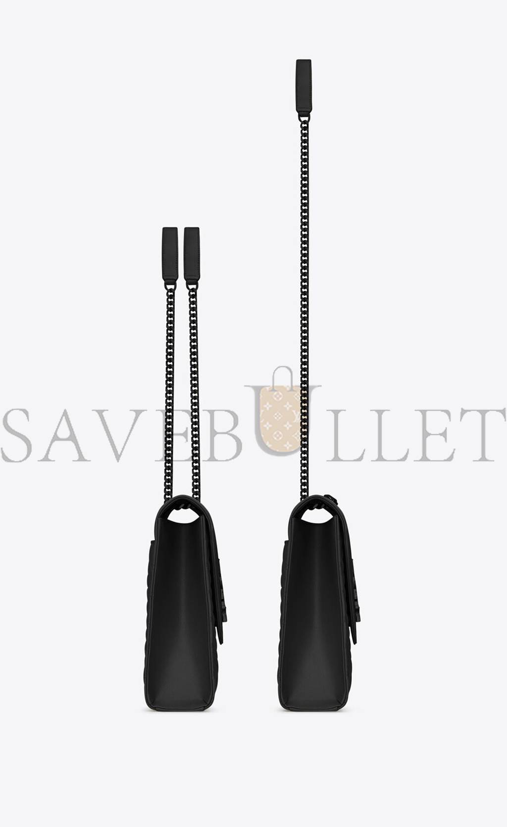 YSL ENVELOPE LARGE BAG IN MIX MATELASSÉ GRAIN DE POUDRE EMBOSSED LEATHER 600166BOW981000 (31*22*7.5cm) YSL ENVELOPE LARGE BAG IN MIX MATELASSÉ GRAIN DE POUDRE EMBOSSED LEATHER 600166BOW981000 (31*22*7.5cm)