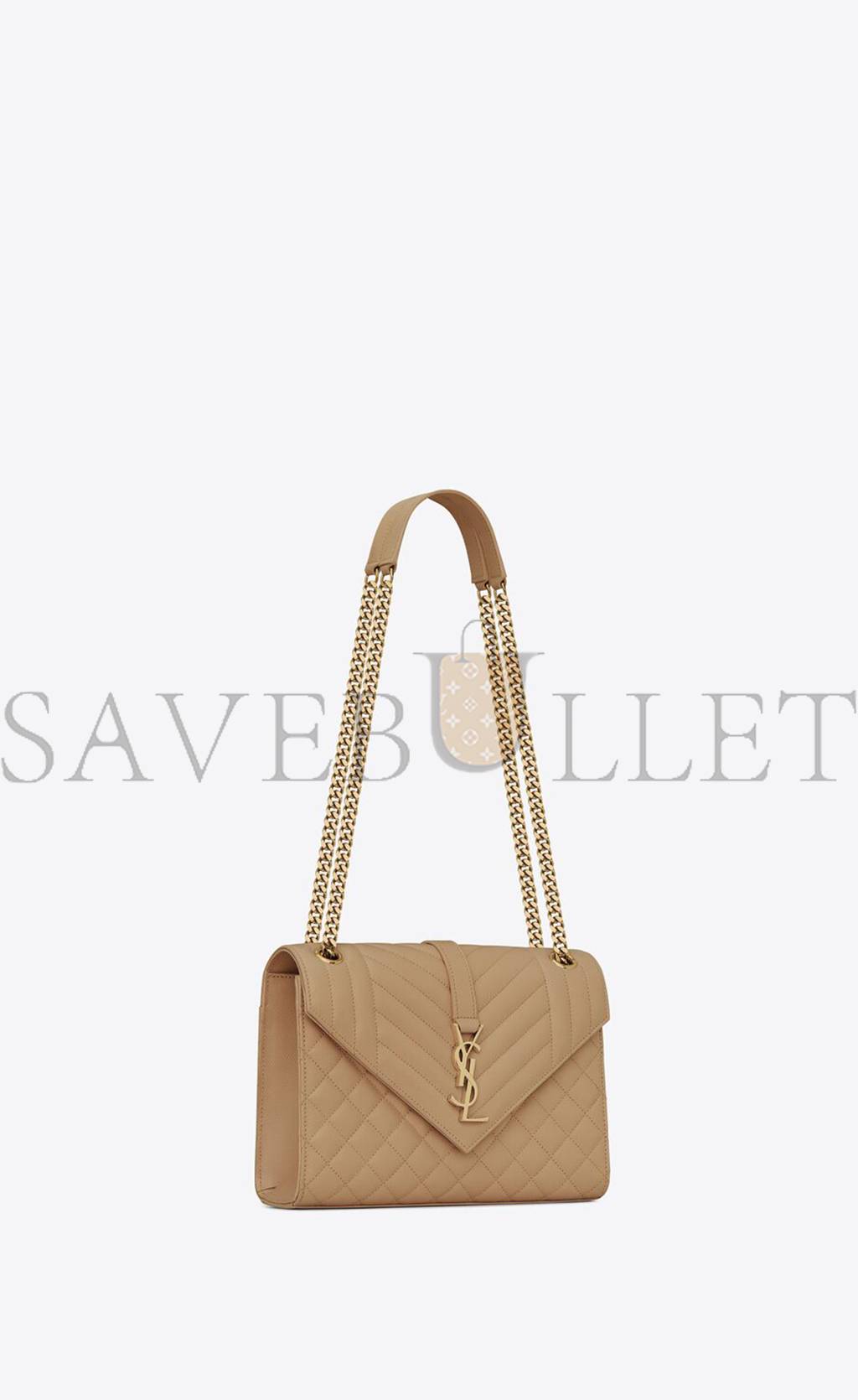YSL ENVELOPE MEDIUM CHAIN BAG IN MIX MATELASSÉ GRAIN DE POUDRE EMBOSSED LEATHER 600185BOW912346 (24*17.5*6cm) YSL ENVELOPE MEDIUM CHAIN BAG IN MIX MATELASSÉ GRAIN DE POUDRE EMBOSSED LEATHER 600185BOW912346 (24*17.5*6cm)